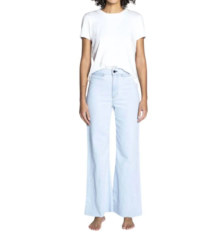 Women’s slip-on pants for easy dressing -Cropped Brighton Jeans In Bleach