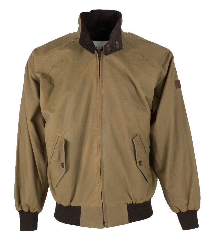 Women’s wool trench coats for winter style -W19 - Harrington Wax Jacket - SAND