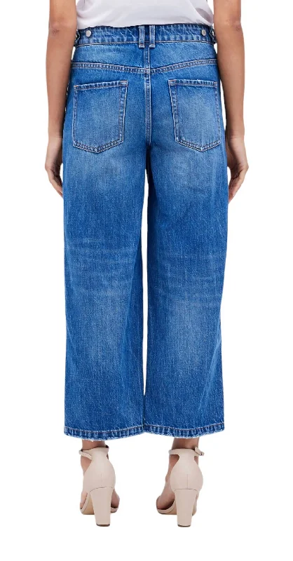 Women’s tuxedo pants for evening style -Women's Caro Utility Jeans In Blue