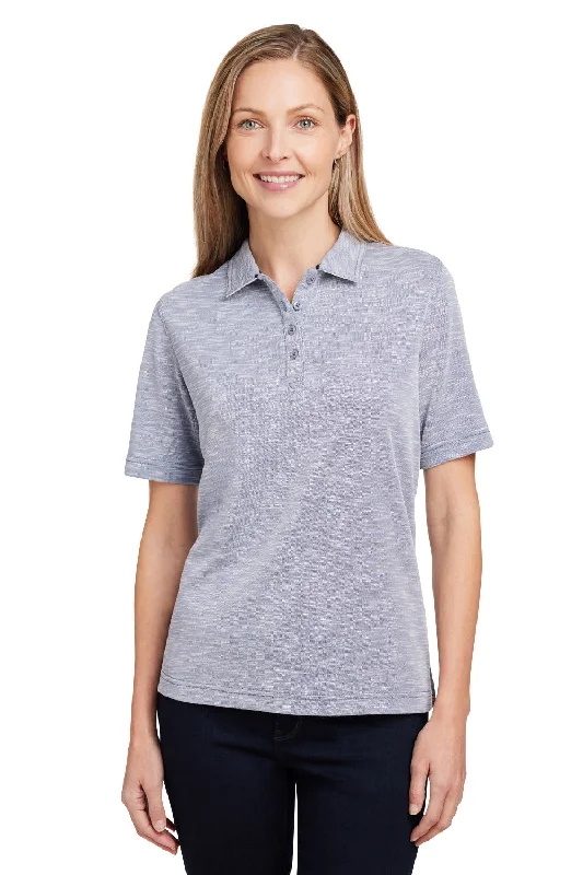 Casual women’s tops for vacation outfits -Nautica Womens Sun Surfer Short Sleeve Polo Shirt - Vintage Pebble Grey