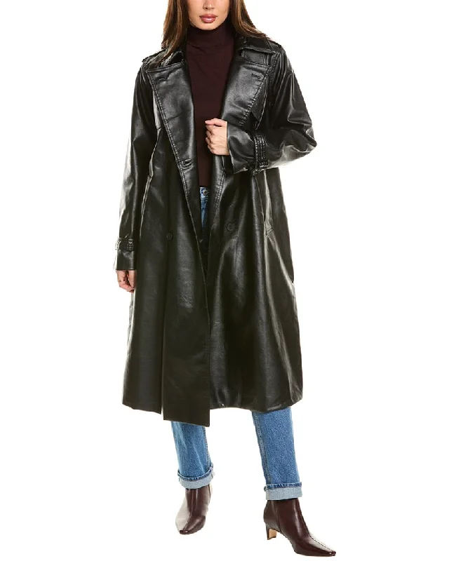 Women’s fur-lined coats for cozy feel -Seraphina Trench Coat