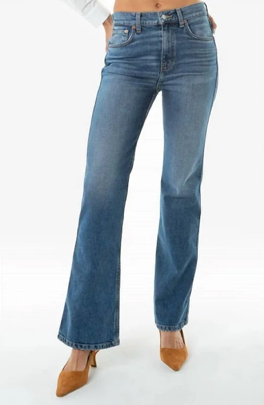 Women’s straight-leg pants for classic style -Anya Modern Flare In Denim