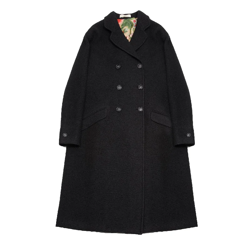 Women’s fur-lined coats for cozy feel -Massimo Alba Women's Cometa Coat in Nero