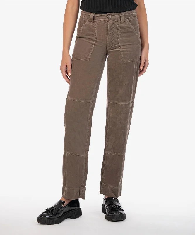 Women’s seamless leggings for smooth fit -Women's Elizabeth Corduroy Pant In Almond