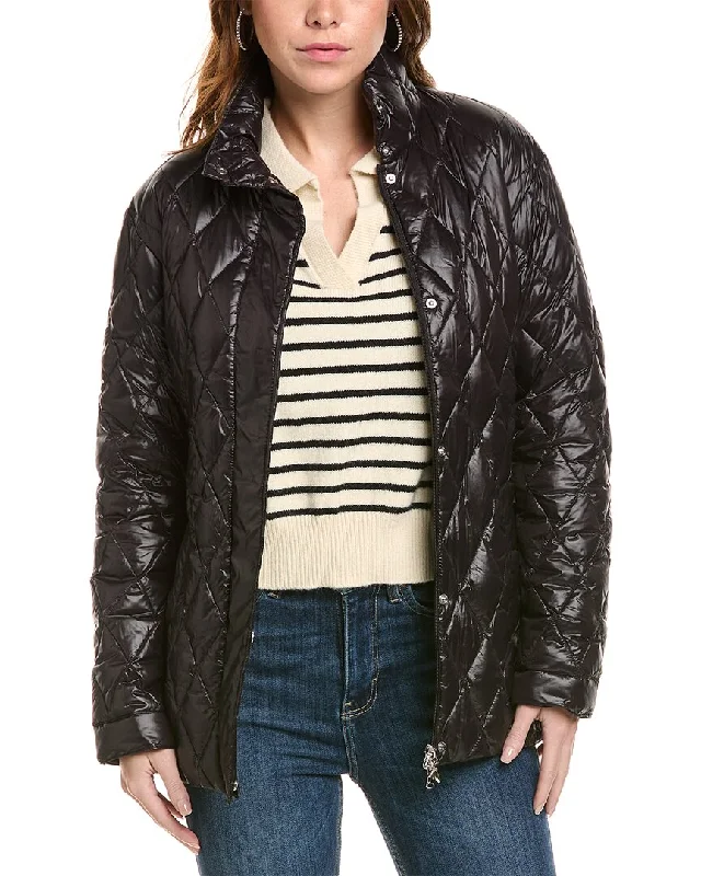 Women’s detachable hood coats for flexible style -Patrizia Pepe Quilted Puffer Jacket