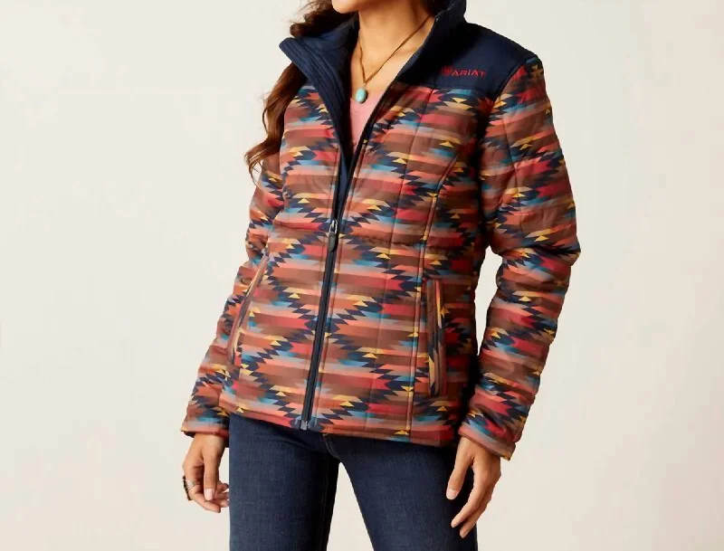 Women’s waterproof coats for rainy seasons -Crius Insulated Jacket In Mirage Print