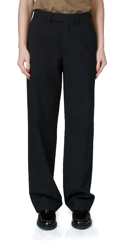 Women’s printed harem pants for casual elegance -Classic Trouser In Black