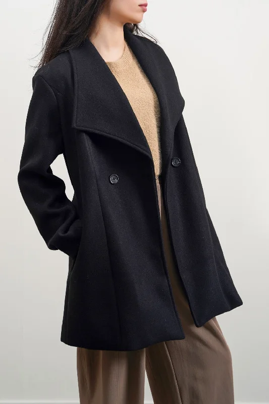 Women’s toggle coats for a stylish twist -TAILORED MIDI COAT