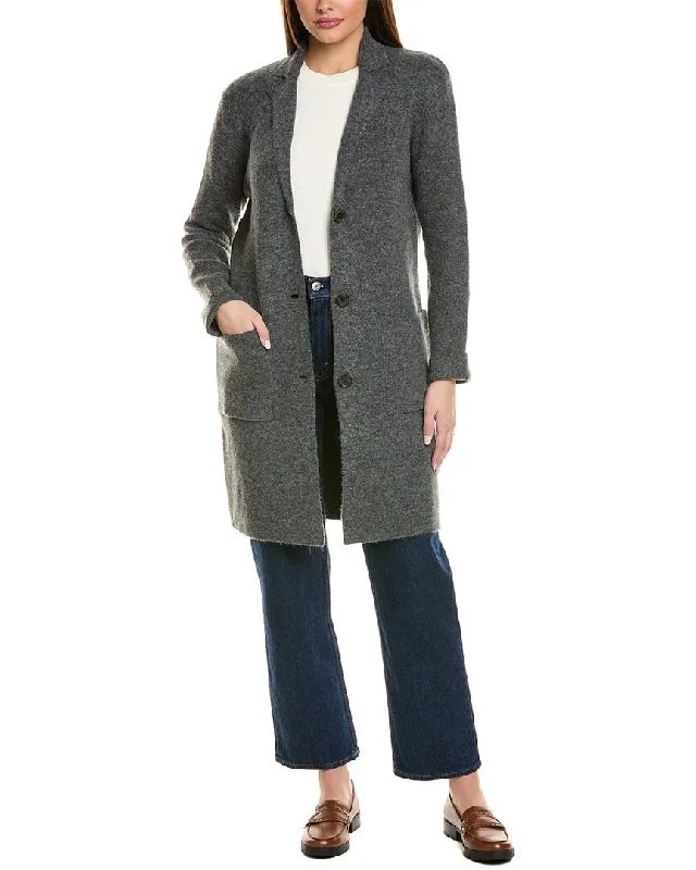 Women’s pleated trench coats for fashion-forward look -Michael Stars Sumi Coatigan