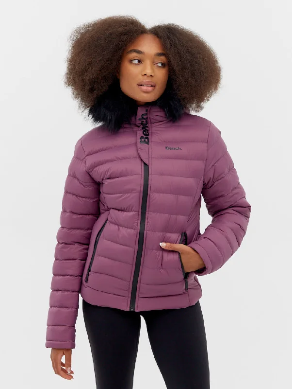 Women’s zippered coats for a modern look -Ludlow Hooded Bomber Jacket