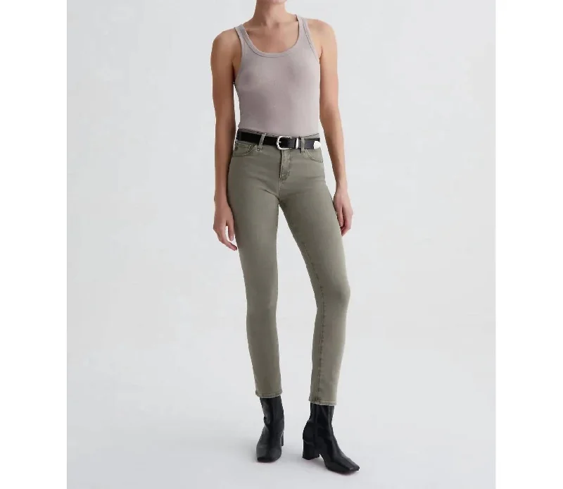 Women’s mid-rise pants for all-day comfort -Prima Ankle Jeans In Sulphur Dried Parsley