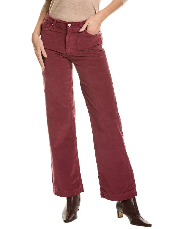 Women’s acid wash pants for retro flair -7 For All Mankind Alexa Oxblood Red Trouser Jean