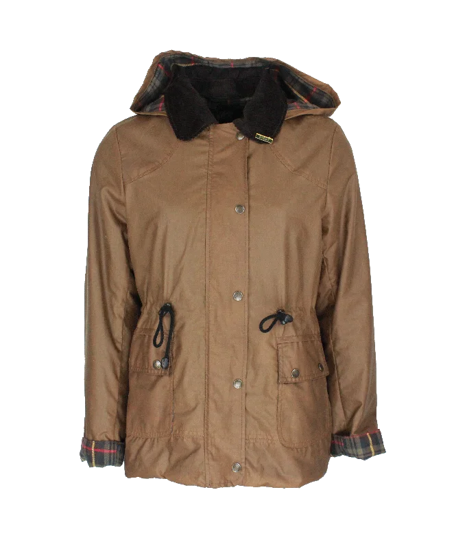 Women’s wrap coats for versatile fashion -W307 - Women's Breathable/Waterproof Wax Jacket - SAND