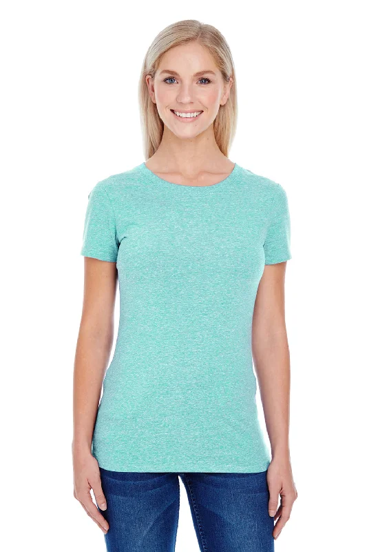 Button-front women’s tops for classic look -Threadfast Apparel Womens Short Sleeve Crewneck T-Shirt - Mint