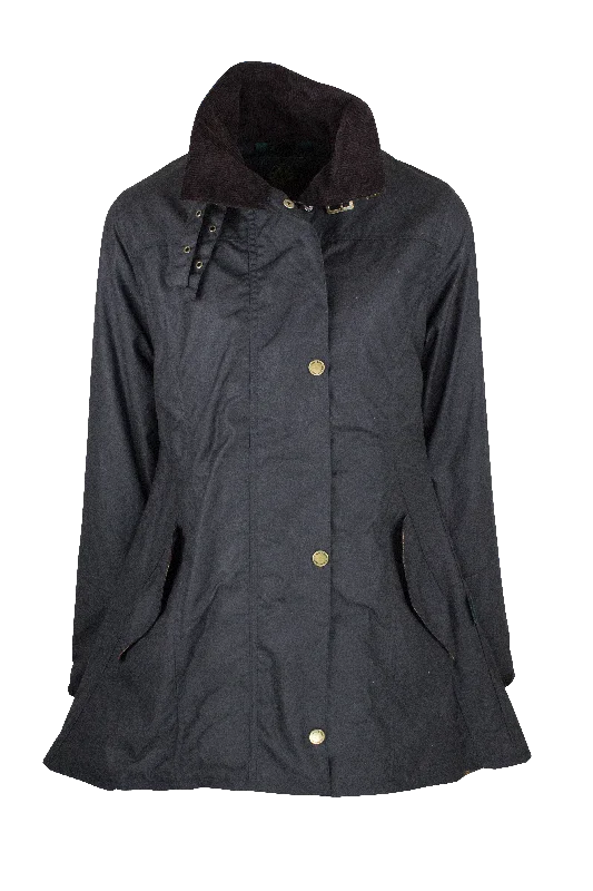 Women’s reversible coats for versatile outfits -W02 - Women's Olivia Waxed Jacket - BLACK