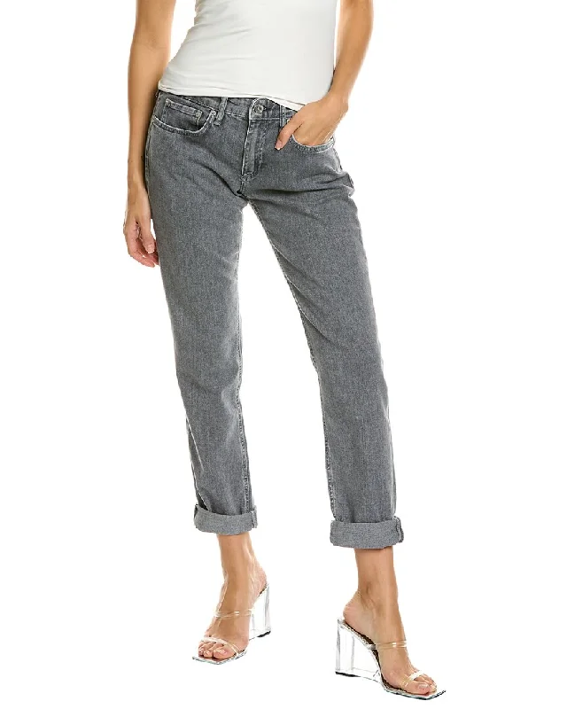 Women’s tuxedo pants for evening style -rag & bone Dre Colby Low-Rise Slim Boyfriend Jean