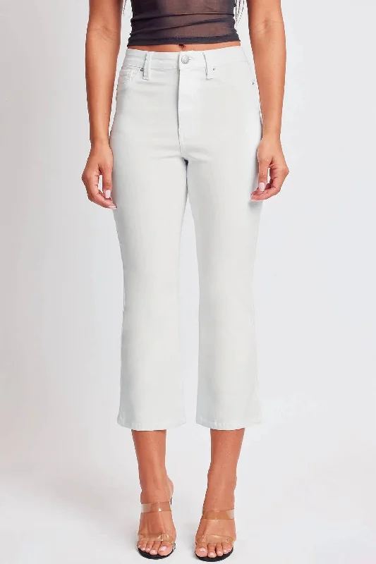 Women’s high-waisted skinny jeans for figure-flattering fit -Missy High-Rise Hyperstretch Wide Leg Jeans In Vanilla Cream