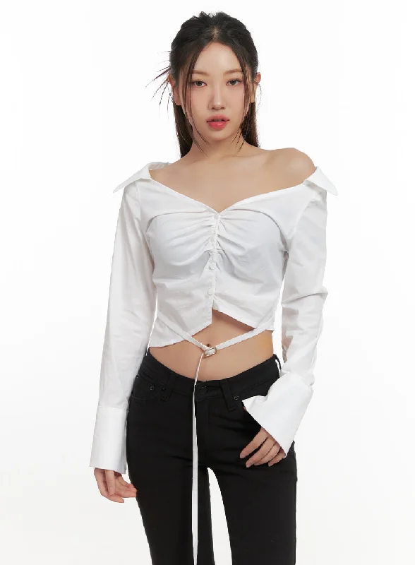 Hooded women’s tops for casual days -StylishElegance Shirt CN428