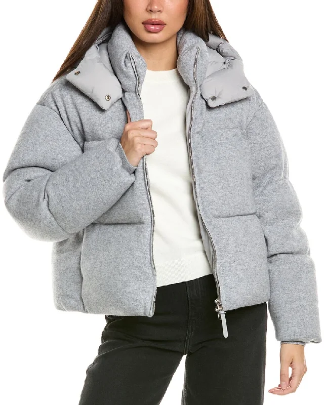 Casual women’s coats for everyday wear -Mackage Tessyk Medium Wool & Cashmere-Blend Jacket