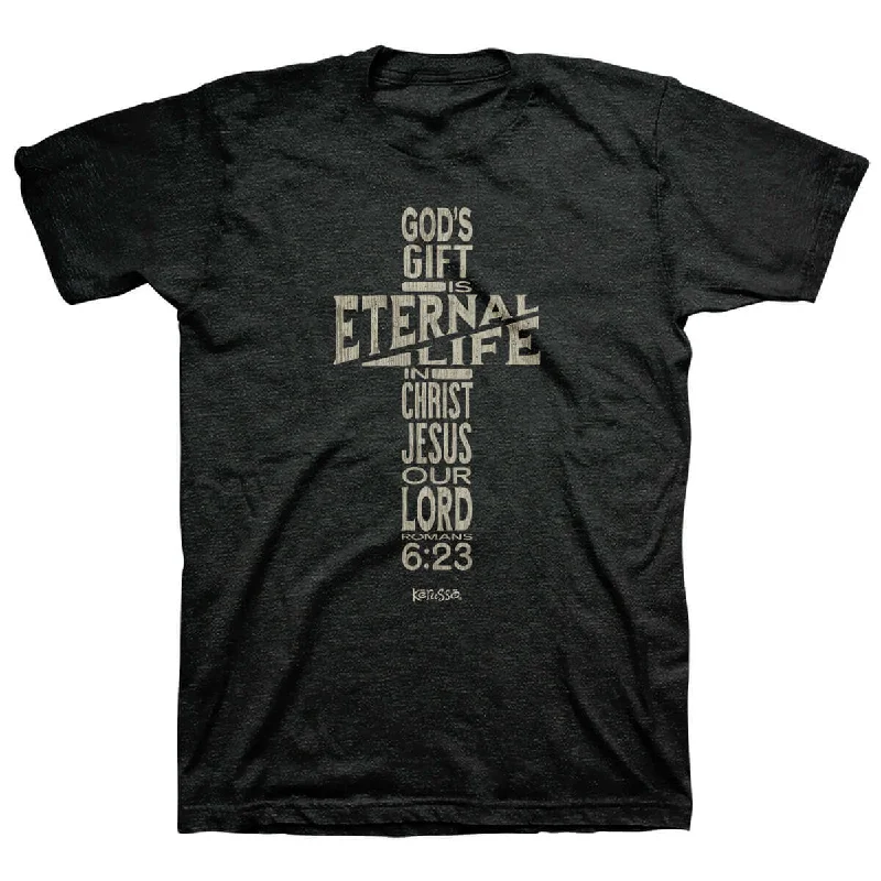 Women’s tops with pleats for classic look -Kerusso Christian T-Shirt Eternal Life