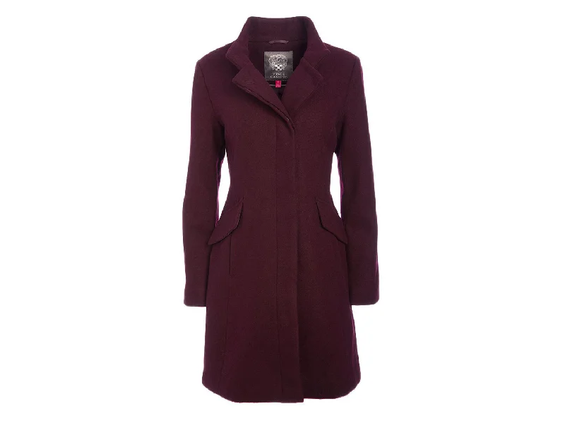 Women’s belted coats for elegant silhouette -Vince Camuto Wool-Blend Longline Funnel Neck Coat