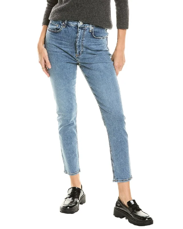 Women’s relaxed-fit pants for casual chic -rag & bone Nina Lola High-Rise Ankle Skinny Jean