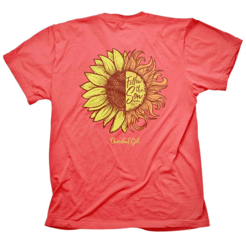 Affordable women’s tops for everyday wear -Cherished Girl Womens T-Shirt Sonshine Flower