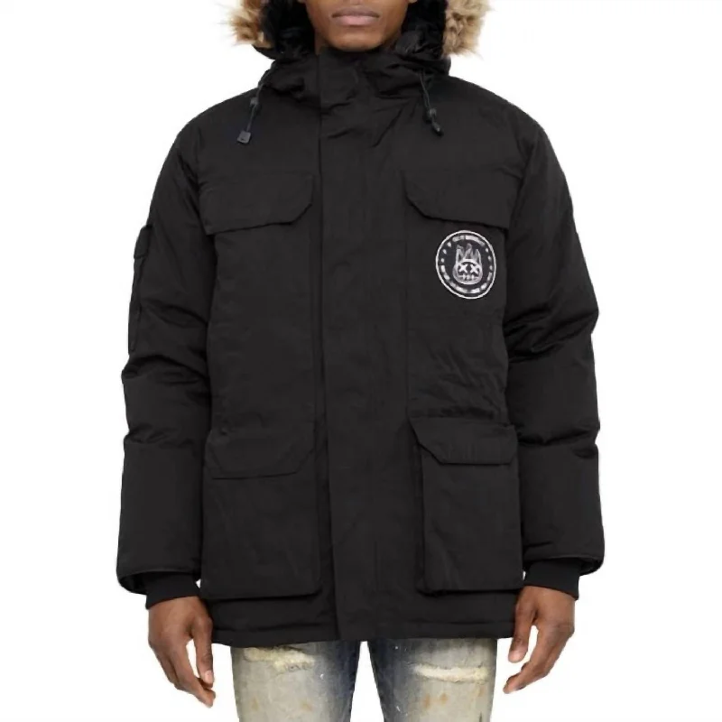 Women’s jackets and coats for layering -Parka Snorkel Jacket In Black