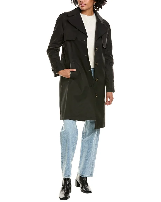 Women’s pea coats for classic style -Via Spiga Trench Coat