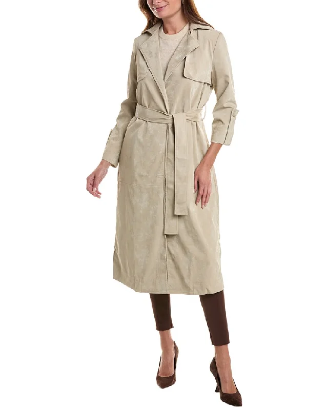 Lightweight women’s coats for mild weather -Gracia Belted Trench Coat