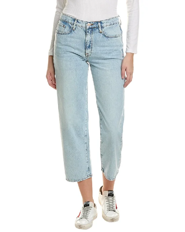 Women’s distressed jeans for a cool look -Triarchy Kelly Spring Indigo Cropped Straight Jean