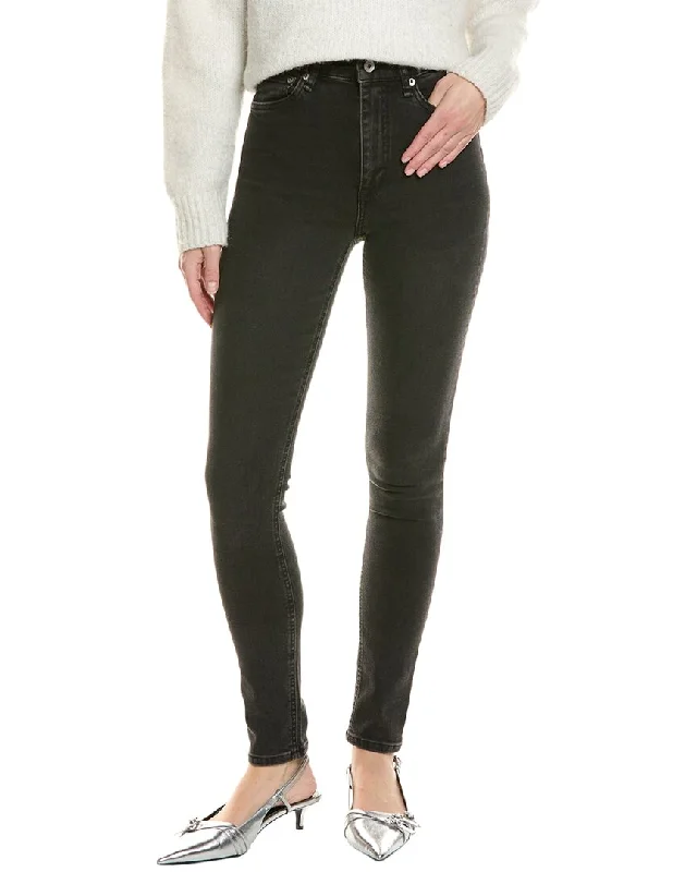 Women’s silk pants for luxurious nights out -rag & bone Nina Highland High-Rise Skinny Jean