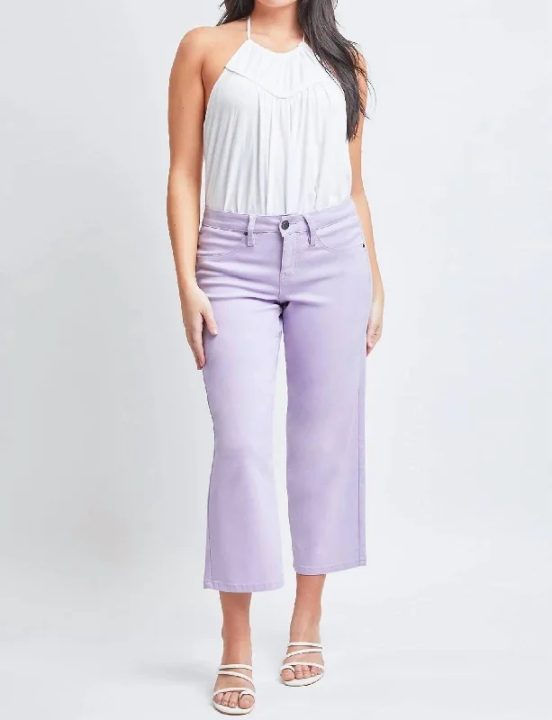 Women’s formal pants for business meetings -Missy High-Rise Hyperstretch Wide Leg Jeans In Lavender