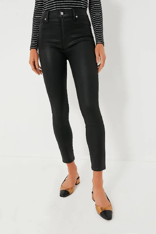 Women’s skinny pants for sleek fit -The High Waist Ankle Skinny In Silblack