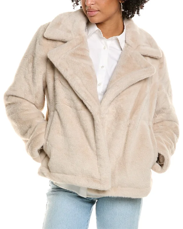 Women’s fur coats for ultimate warmth -French Connection Short Jacket