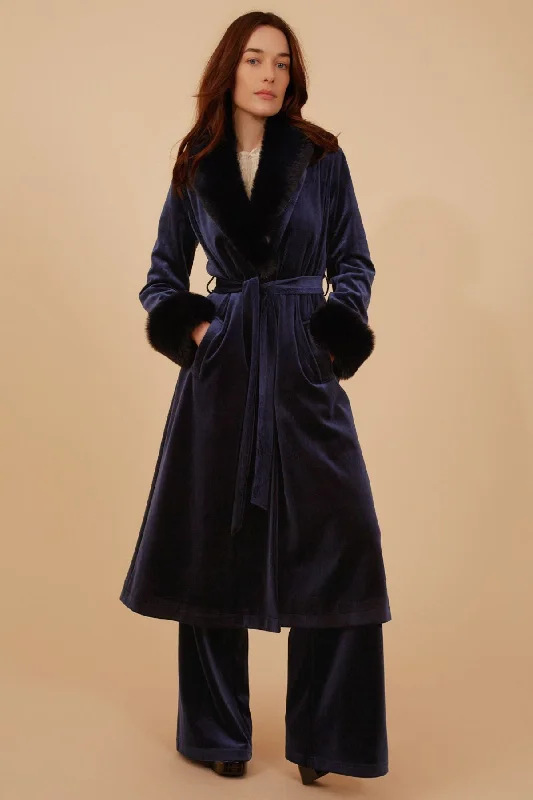 Women’s statement coats for standout style -Corrie Bratter Navy Coat