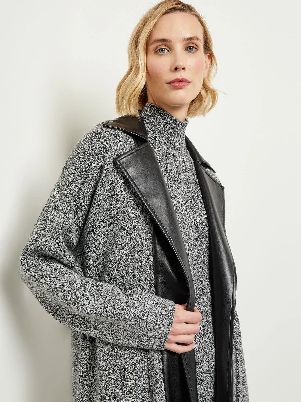 Women’s zippered coats for a modern look -Belted Jacket