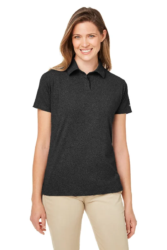 Fitted women’s tops for sleek silhouette -Nautica Womens Saltwater UPF 40+ Short Sleeve Polo Shirt - Onyx Black