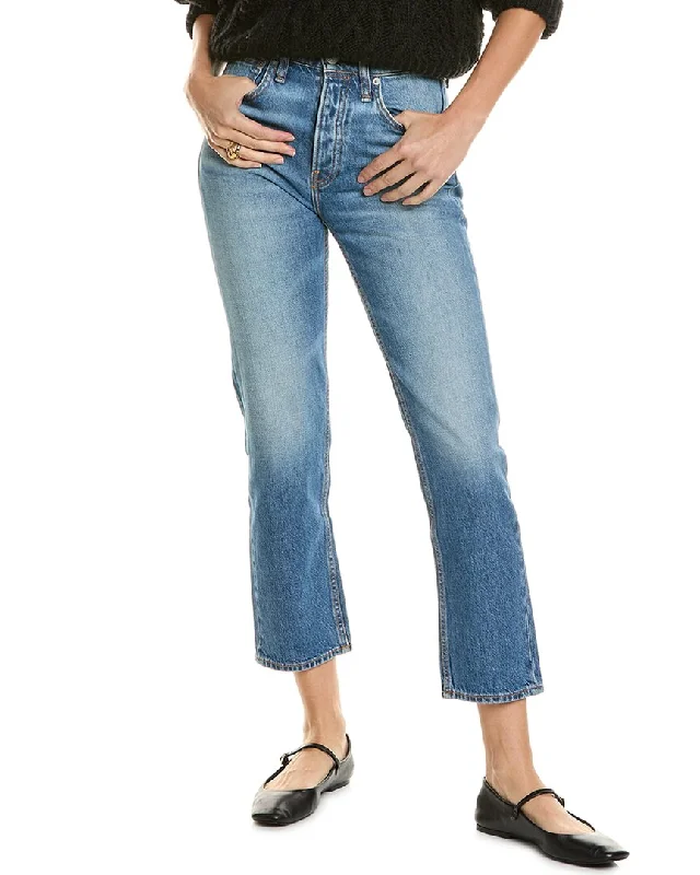 Women’s straight-cut pants for classic appeal -rag & bone Maya High-Rise Paeonia Ankle Slim Jean