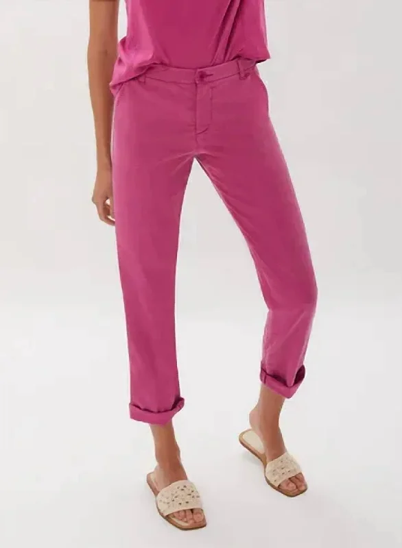 Women’s sleek leggings for workout style -Mitchelle Roll Cuff In Beet Root