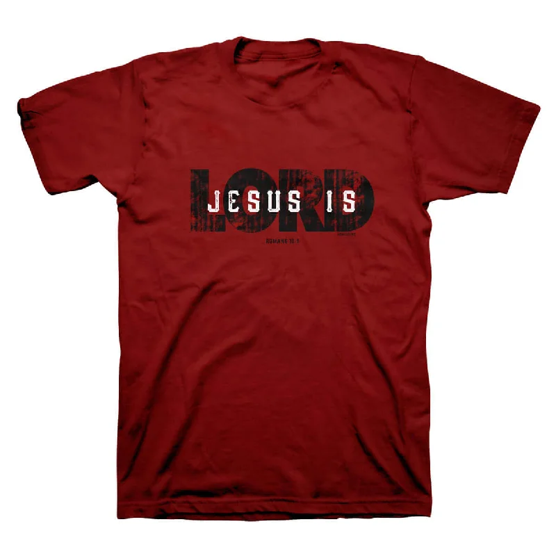 Printed women’s tops for vibrant style -Kerusso Christian T-Shirt Jesus Is Lord