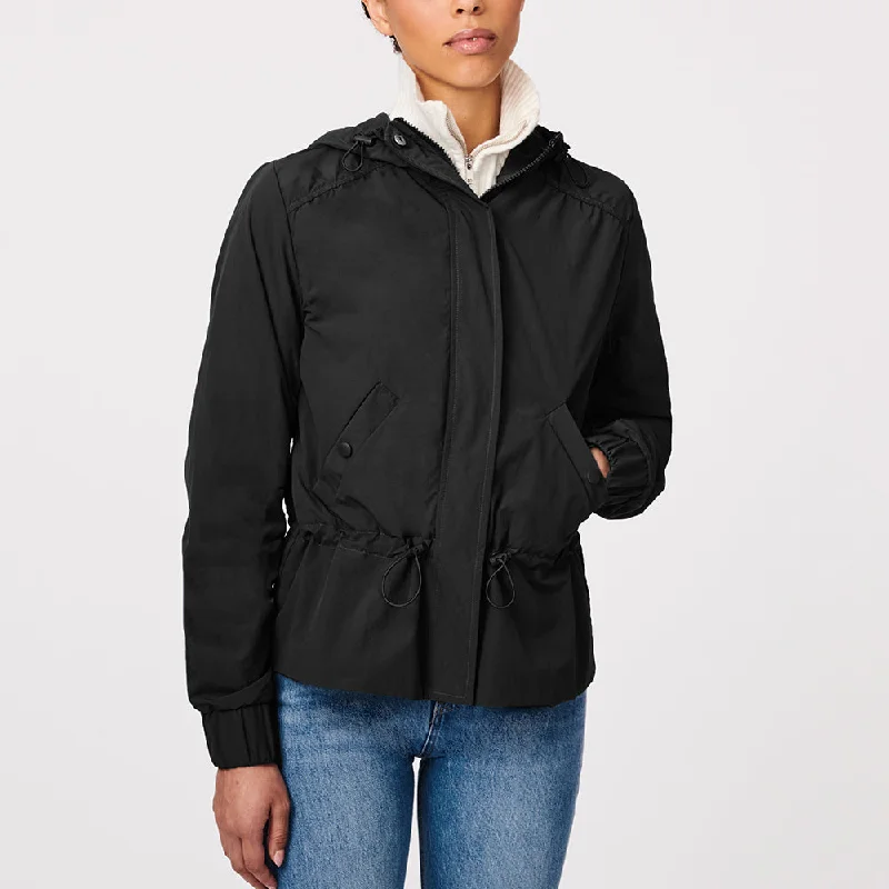 Women’s long coats for maximum coverage -Recycled Windbreaker