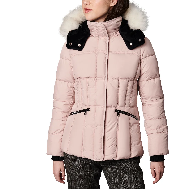 Women’s coats with belt for flattering fit -High-Low Puffer