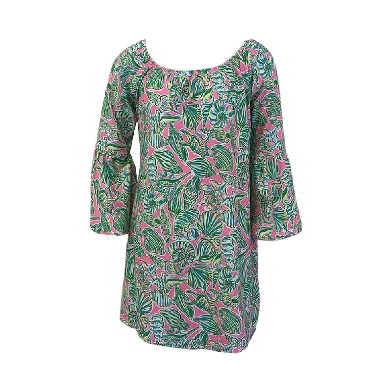 Women’s flowy dresses for boho-chic style -Island Trends Mila Dress - Sanibel Pink Green