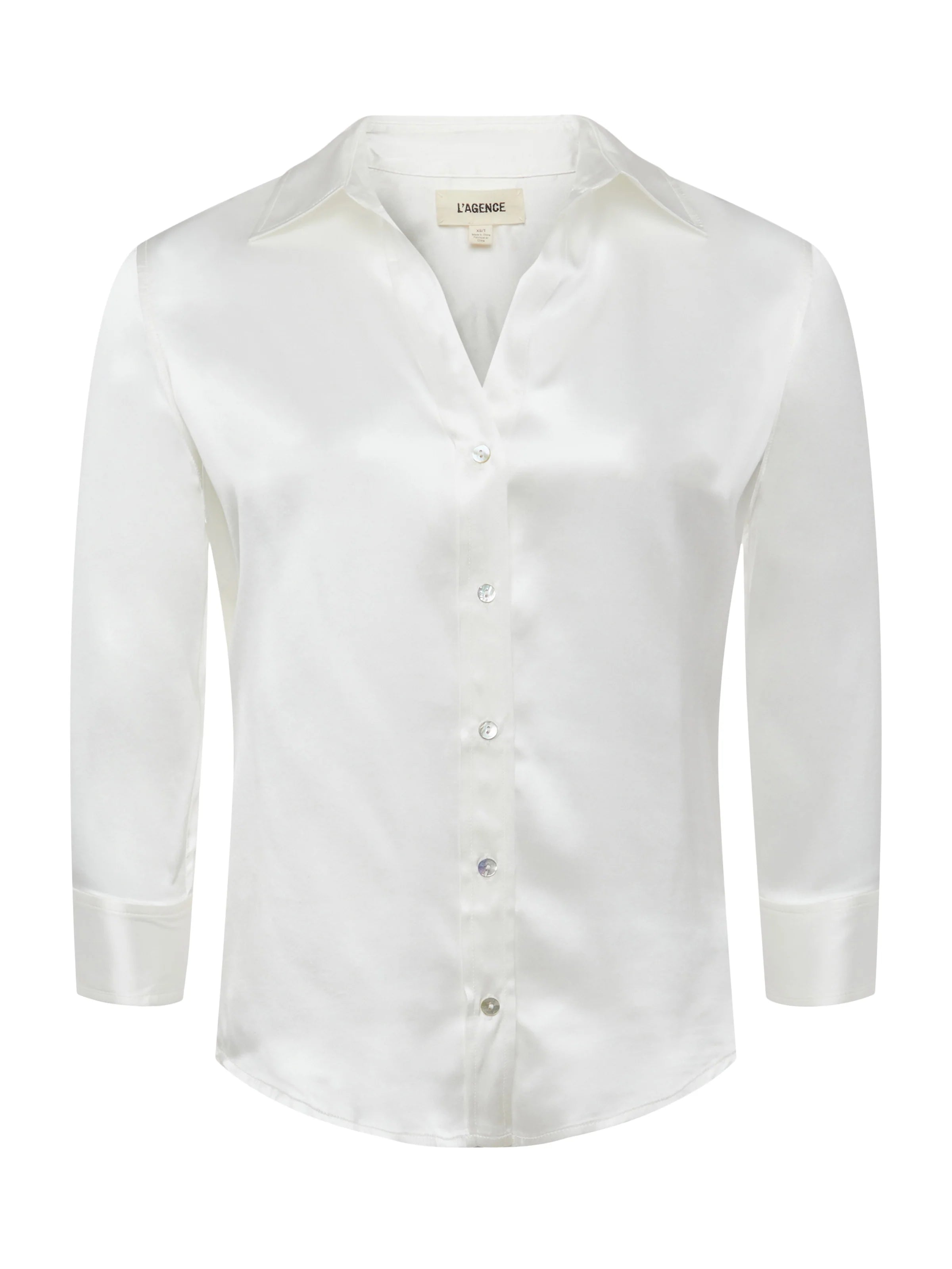 Women’s tops for layering under cardigans -L'AGENCE DANI 3/4 SLEEVE BLOUSE